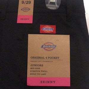 Dickies Junior’s Black Skinny Pant